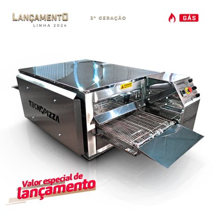 Forno Industrial Gás TP 45-100 - Forno Esteira